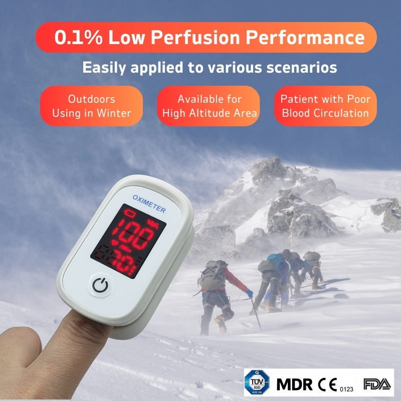 6 narigmed FRO-100 Fingertip Pulse Oximeter ambany perfusion