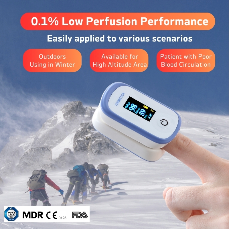 7 FRO-202 Fingertip Pulse Oximeter پرفیوژن پایین