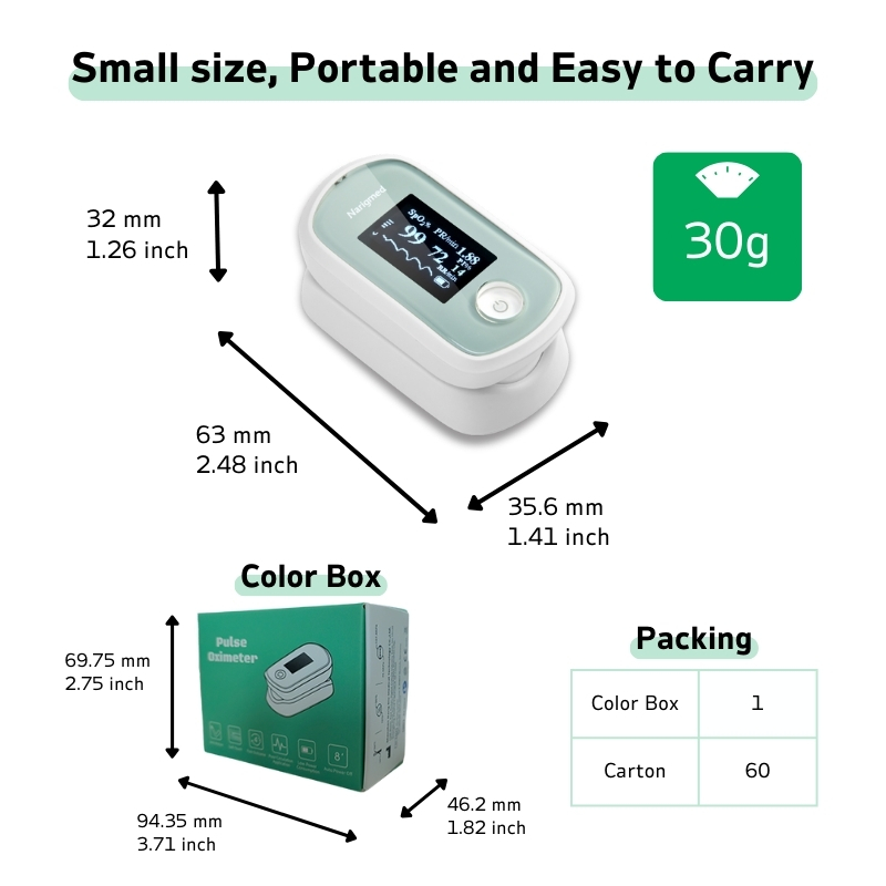 13 narigmed FRO-200 Fingertip Pulse Oximeter small size