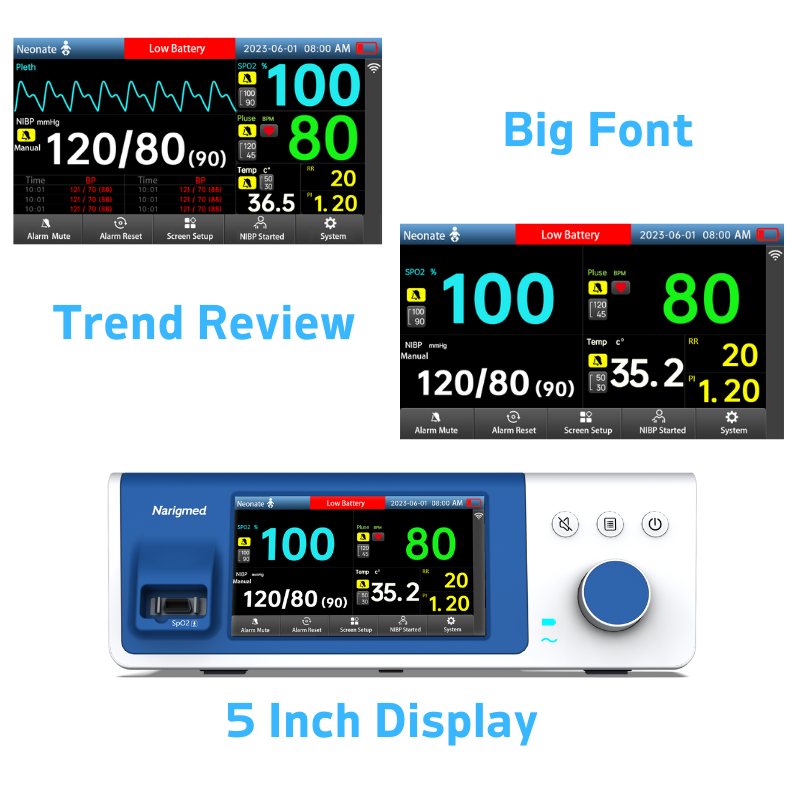 4 BTO-200A bedside monitoring system