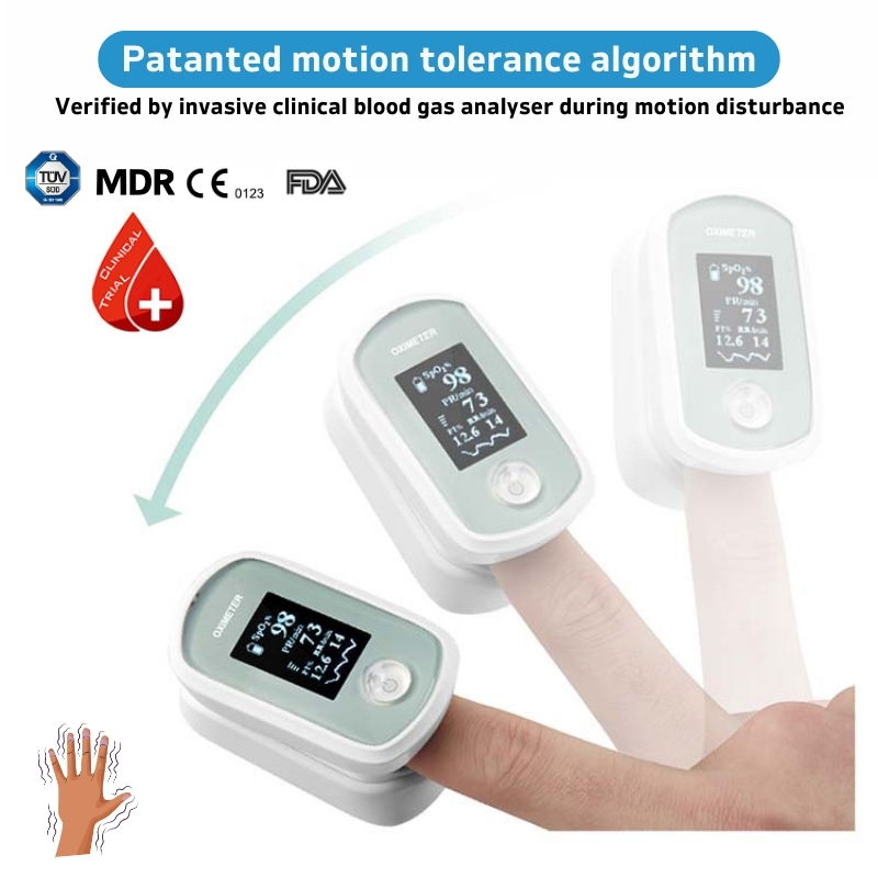 5 narigmed FRO-200 Fingertip Pulse Oximeter anti-motion