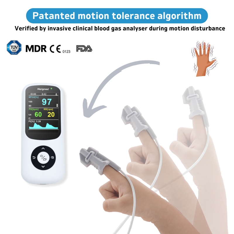 6 NHO-100 Hand Pulse Oximeter anti-motion